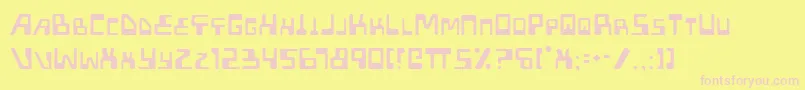 Xpedl Font – Pink Fonts on Yellow Background