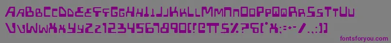 Шрифт Xpedl – фиолетовые шрифты на сером фоне