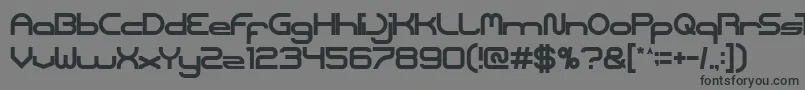 Coreldraw-fontti – mustat fontit harmaalla taustalla