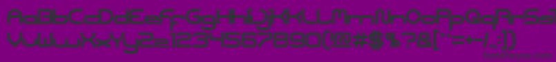 フォントCoreldraw – 紫の背景に黒い文字