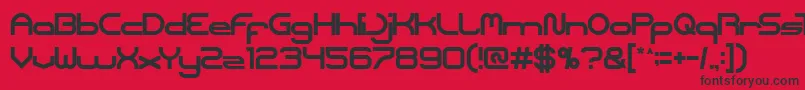 Шрифт Coreldraw – чёрные шрифты на красном фоне
