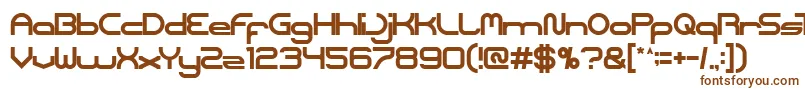 Coreldraw-fontti – ruskeat fontit valkoisella taustalla