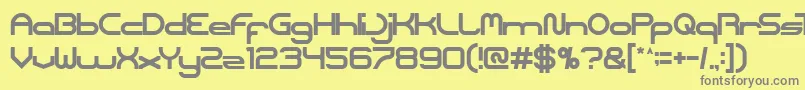 Coreldraw Font – Gray Fonts on Yellow Background