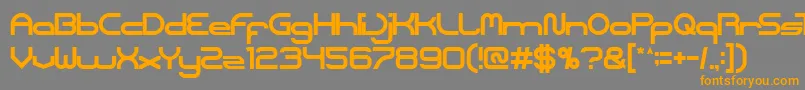 Coreldraw Font – Orange Fonts on Gray Background