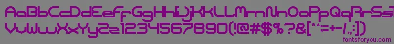 Coreldraw-fontti – violetit fontit harmaalla taustalla