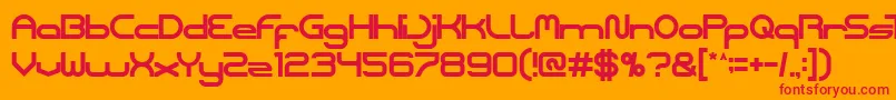 Coreldraw-Schriftart – Rote Schriften auf orangefarbenem Hintergrund