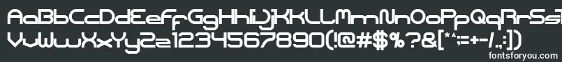 フォントCoreldraw – 黒い背景に白い文字