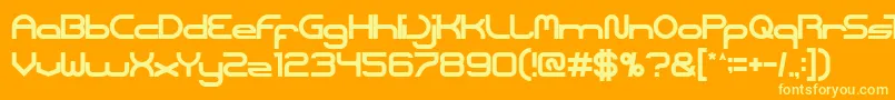 Coreldraw Font – Yellow Fonts on Orange Background