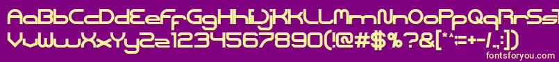 Coreldraw Font – Yellow Fonts on Purple Background