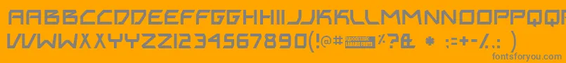 フォントBiting – オレンジの背景に灰色の文字