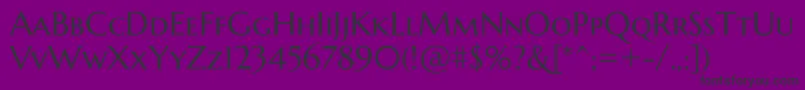 MarcellusscRegular Font – Black Fonts on Purple Background