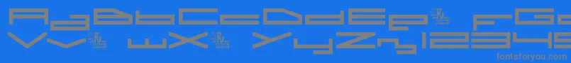 fuente A.I.Rebellion – Fuentes Grises Sobre Fondo Azul