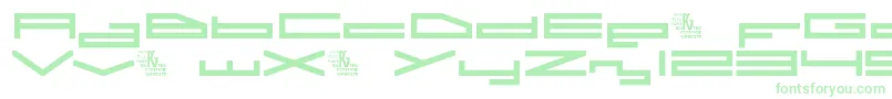 A.I.Rebellion Font – Green Fonts on White Background