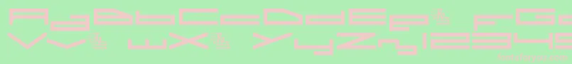 A.I.Rebellion Font – Pink Fonts on Green Background