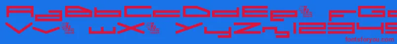 A.I.Rebellion Font – Red Fonts on Blue Background