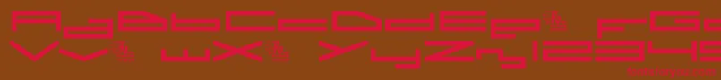 A.I.Rebellion Font – Red Fonts on Brown Background