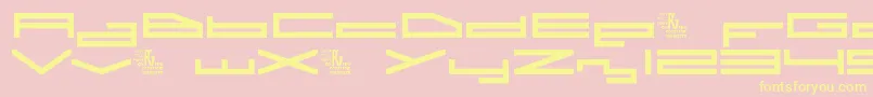 A.I.Rebellion Font – Yellow Fonts on Pink Background