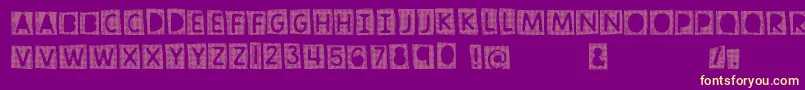 TramitaClub Font – Yellow Fonts on Purple Background