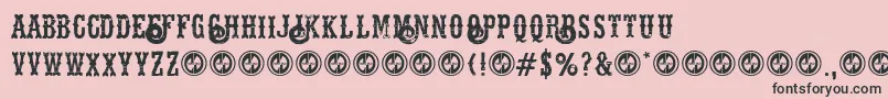 Hellsriderdecay Font – Black Fonts on Pink Background