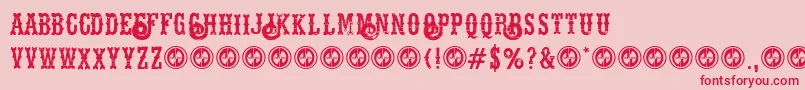 Hellsriderdecay Font – Red Fonts on Pink Background