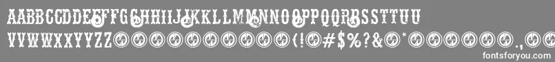 Hellsriderdecay Font – White Fonts on Gray Background