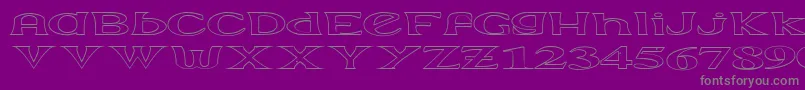 Extrabor Font – Gray Fonts on Purple Background