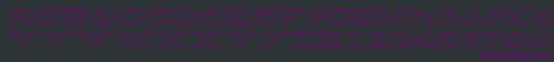 Extrabor Font – Purple Fonts on Black Background