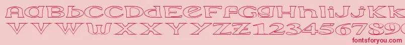 Extrabor Font – Red Fonts on Pink Background