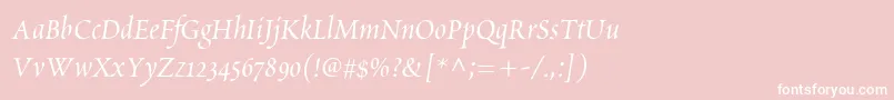 ScriptoriaSsi Font – White Fonts on Pink Background