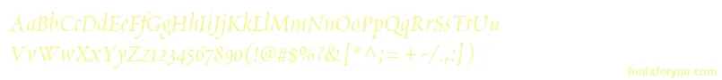 ScriptoriaSsi-fontti – keltaiset fontit
