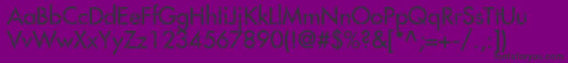 フォントFavorittrafc – 紫の背景に黒い文字