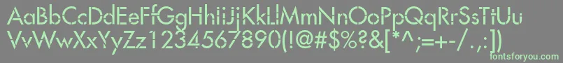 Favorittrafc Font – Green Fonts on Gray Background