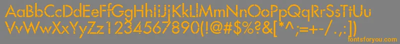 Favorittrafc Font – Orange Fonts on Gray Background