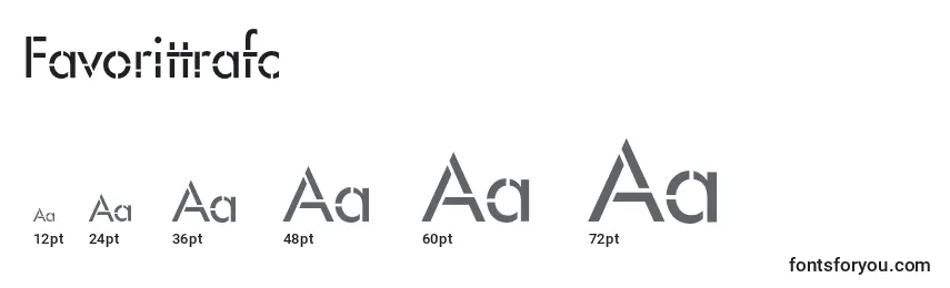 Размеры шрифта Favorittrafc