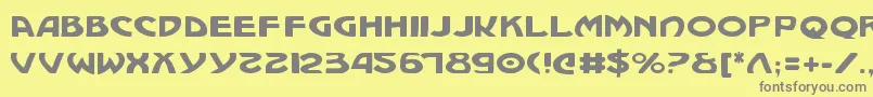 Machiavelli Font – Gray Fonts on Yellow Background