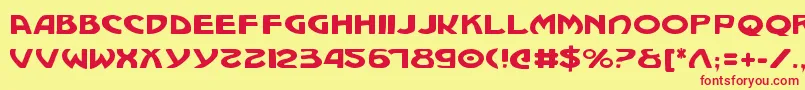 Machiavelli Font – Red Fonts on Yellow Background