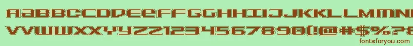 Sdfacad Font – Brown Fonts on Green Background