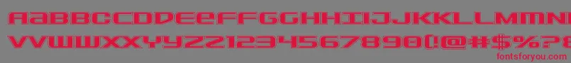 Sdfacad Font – Red Fonts on Gray Background