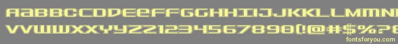 Sdfacad Font – Yellow Fonts on Gray Background