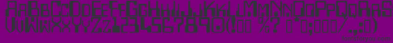 Digitalmachine Font – Black Fonts on Purple Background