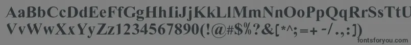 LgflovevelynNormal Font – Black Fonts on Gray Background