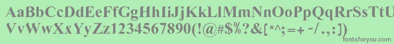 LgflovevelynNormal Font – Gray Fonts on Green Background