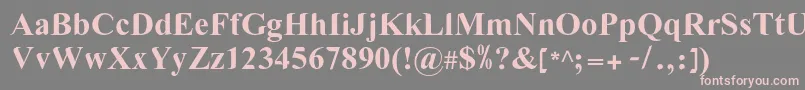 LgflovevelynNormal Font – Pink Fonts on Gray Background