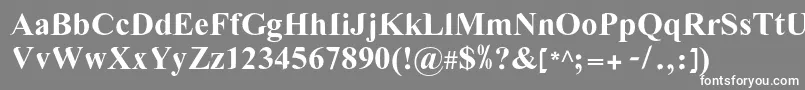 LgflovevelynNormal Font – White Fonts on Gray Background