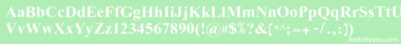 LgflovevelynNormal Font – White Fonts on Green Background