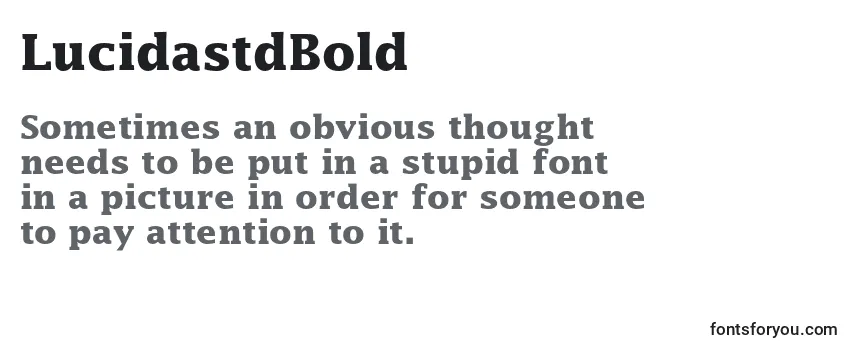 LucidastdBold Font