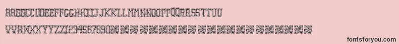 Education Font – Black Fonts on Pink Background