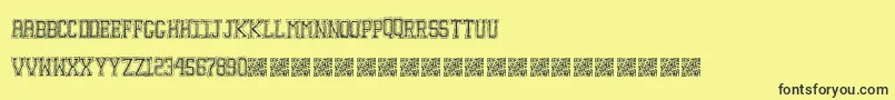 Education Font – Black Fonts on Yellow Background