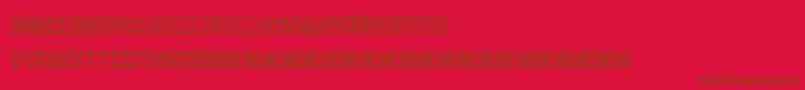 Education Font – Brown Fonts on Red Background
