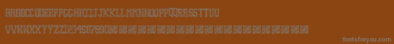 Education-Schriftart – Graue Schriften auf braunem Hintergrund